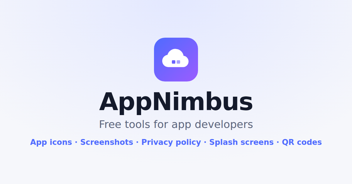 I built 12 free browser tools for app developers (icons, screenshots, privacy policy…). Nothing ge